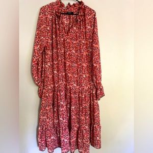 NWT OPT Long Sleeve Millions Boho Prairie Dress